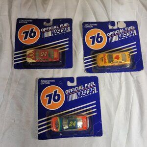 LOT OF 3 VINTAGE 76 OFFICIAL FUEL OF NASCAR COLLECTORS EDITION Car